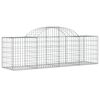 vidaXL Συρματοκιβώτια Τοξωτά 5 τεμ. 200x50x60/80 εκ. Γαλβαν. Ατσάλι