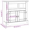 vidaXL Τραπέζι Κονσόλα Μεξικ. Στιλ Corona 80x43x78 εκ. Ξύλο Πεύκου