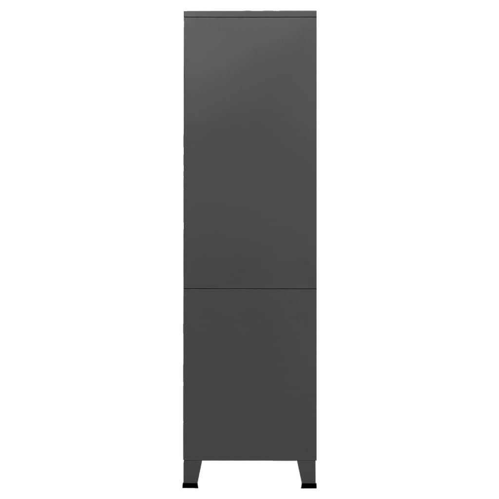 vidaXL Ντουλάπα Βιομηχανική Ανθρακί 90 x 50 x 180 εκ. Μεταλλική