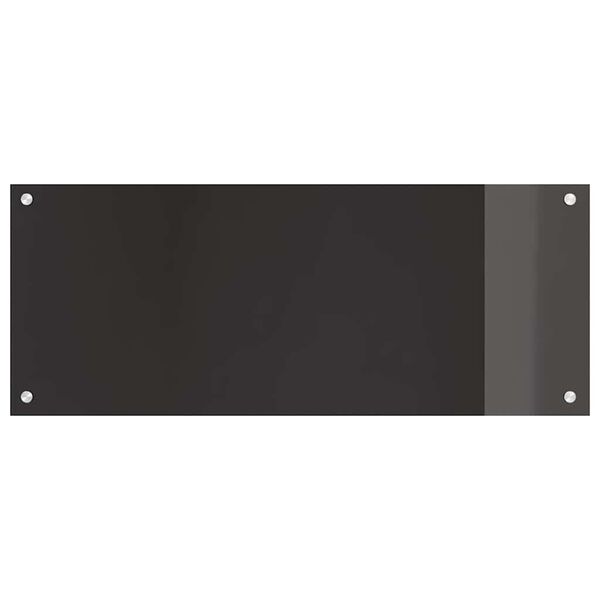 vidaXL Πίσω Πάνελ Κουζίνας Μαύρο 100 x 40 cm σκληρυμένο γυαλί
