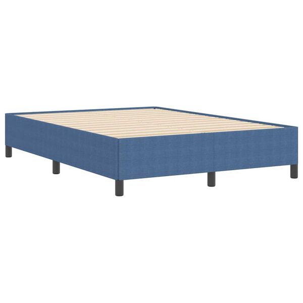 vidaXL Σκελετός Κρεβατιού Μπλε 160 x 200 cm Βελούδο