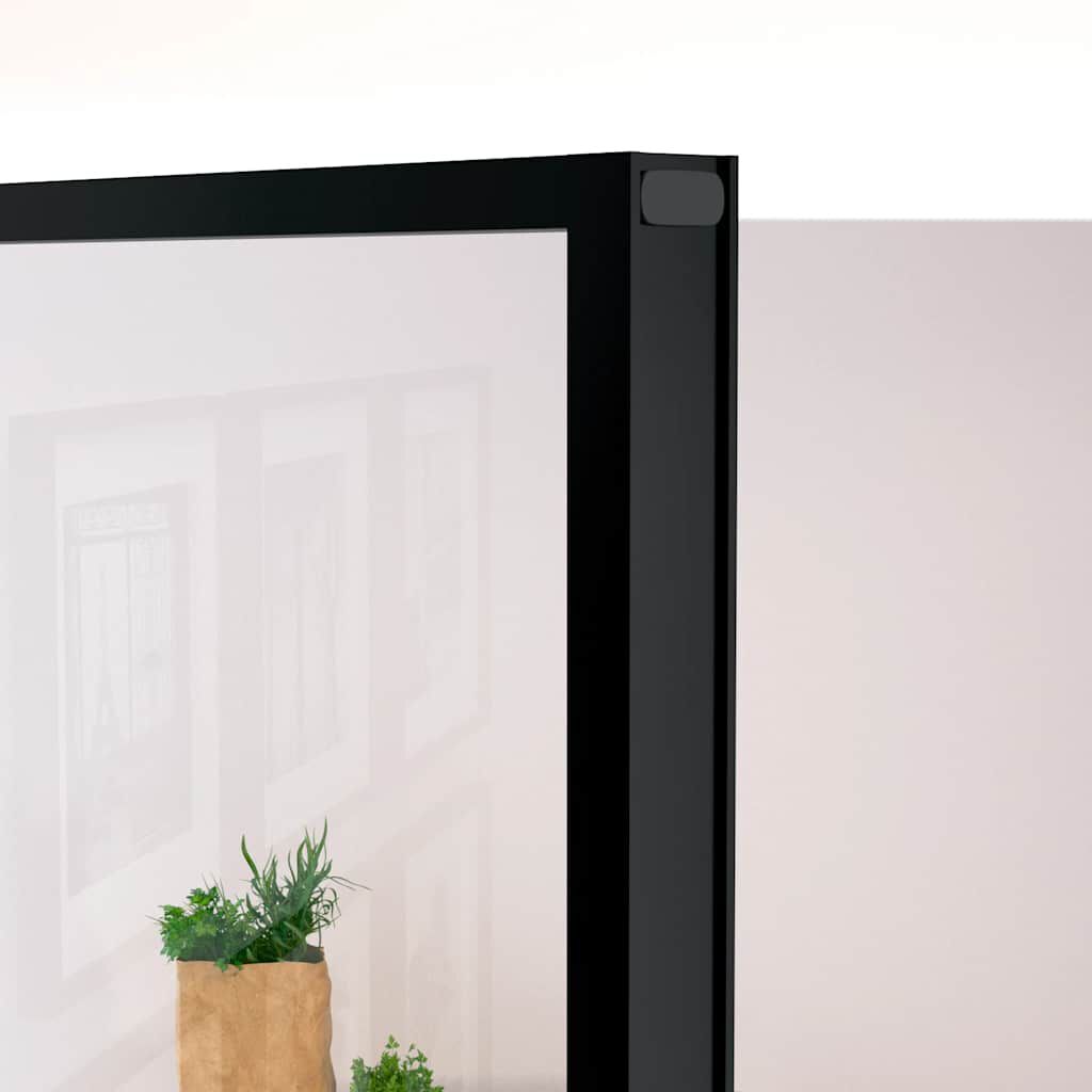 vidaXL Εσωτερική Πόρτα 76x201,5 εκ. Ψημένο Γυαλί και Λεπτό Αλουμίνιο