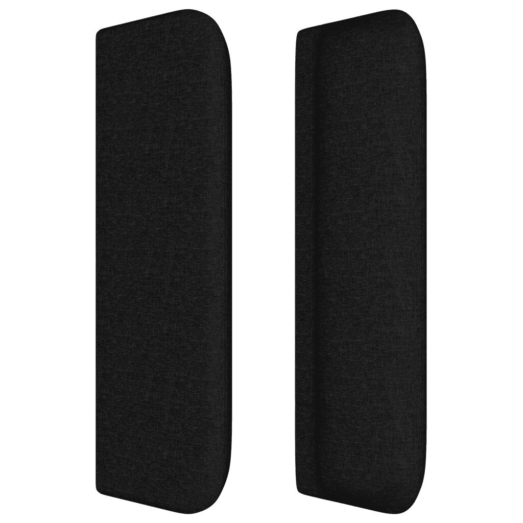 vidaXL Κρεβάτι Boxspring με Στρώμα Μαύρο 140x200 εκ. Υφασμάτινο