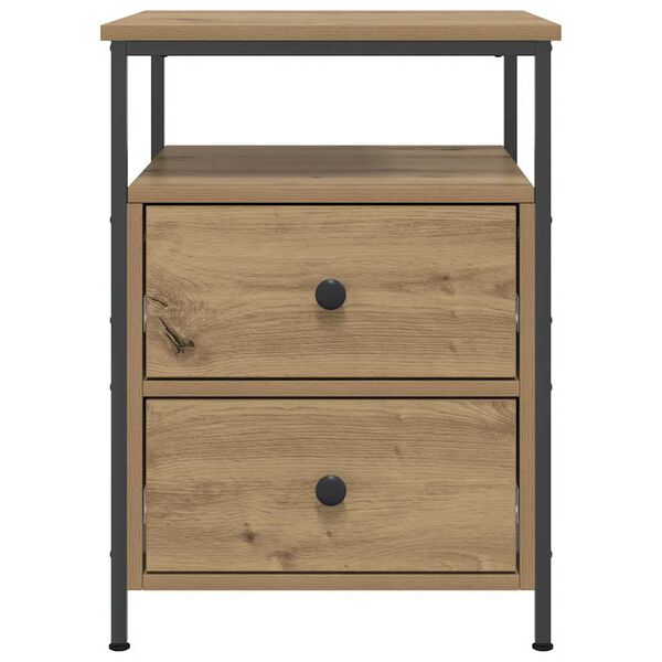 vidaXL Κομοδίνα 2 τεμάχια Artisan Oak 44x45x60 cm Κατασκευασμένο ξύλο