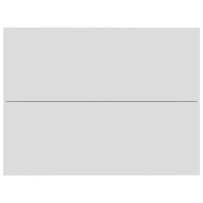 vidaXL Κομοδίνο Λευκό / Sonoma Δρυς 40 x 30 x 30 εκ. από Μοριοσανίδα