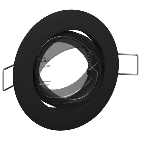 vidaXL Spotlights με προβολείς 6 pcs Μαύρο 9 x 9 εκ. Μέταλλο