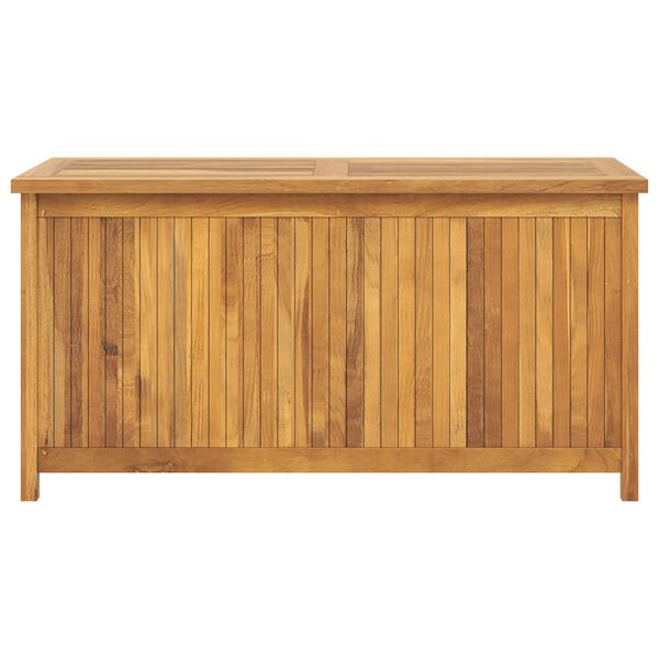 vidaXL Μπαούλο Κήπου 114 x 50 x 58 εκ. από Μασίφ Ξύλο Teak