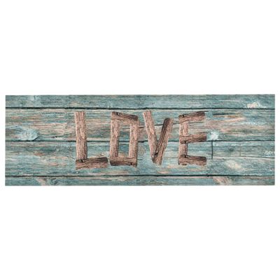 vidaXL Πατάκι Κουζίνας Σχέδιο Love Πλενόμενο 45 x 150 εκ.