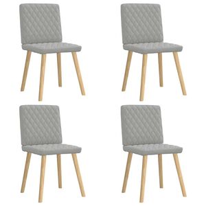 vidaXL &Kappa;&alpha;&rho;έ&kappa;&lambda;&epsilon;&sigmaf; &tau;&rho;&alpha;&pi;&epsilon;&zeta;&alpha;&rho;ί&alpha;&sigmaf; 4 &tau;&epsilon;&mu; Cloud Grey Fabric