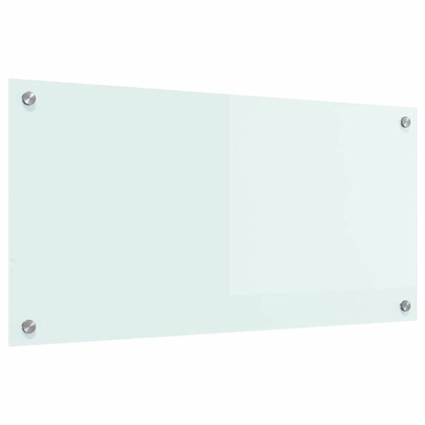 vidaXL Πίσω Πάνελ Κουζίνας Λευκό 80 x 40 cm σκληρυμένο γυαλί