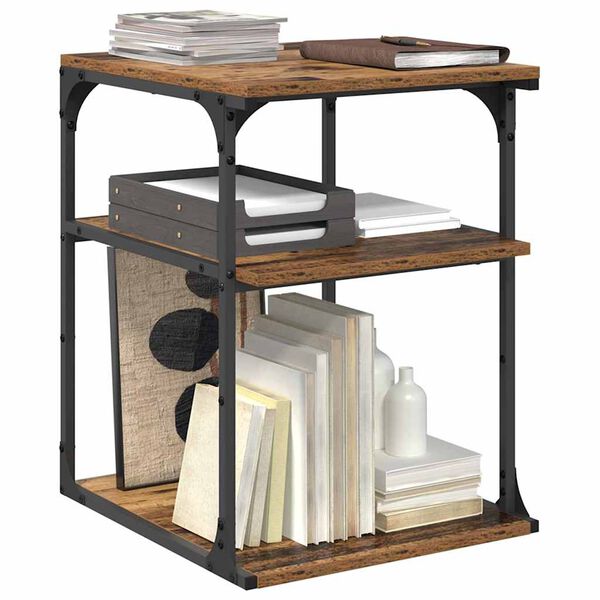 vidaXL Σταντ Εκτυπωτή Παλιό Ξύλο 43 x 48 x 64 εκ Επεξεργασμένο ξύλο