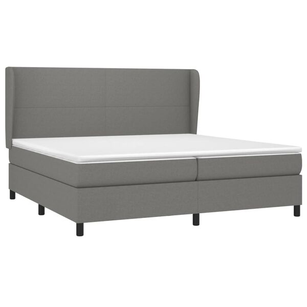 vidaXL &Kappa;&rho;&epsilon;&beta;ά&tau;&iota; Boxspring &mu;&epsilon; &Sigma;&tau;&rho;ώ&mu;&alpha; &Sigma;&kappa;&omicron;ύ&rho;&omicron; &Gamma;&kappa;&rho;&iota; 200x200 &epsilon;&kappa;. &Upsilon;&phi;&alpha;&sigma;&mu;ά&tau;&iota;&nu;&omicron;