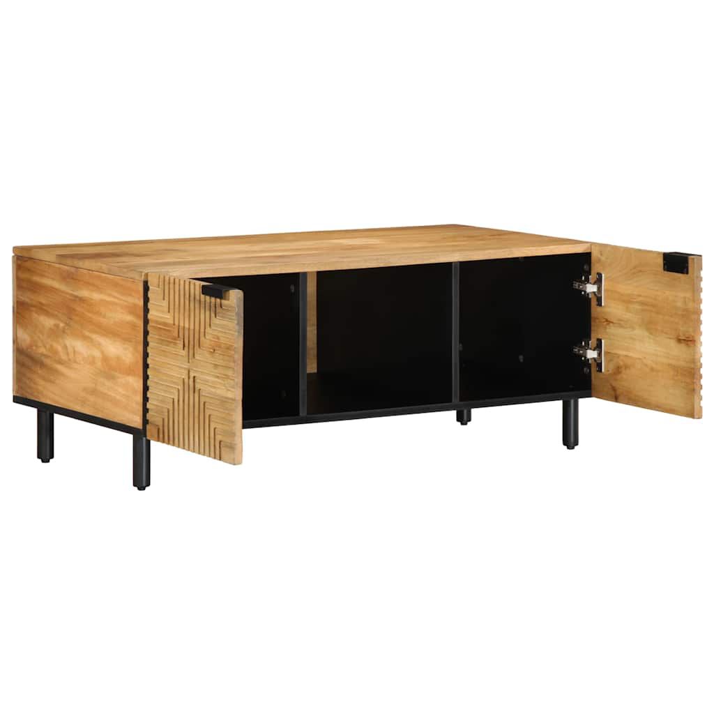 vidaXL Τραπεζάκι σαλονιού καφέ 100x54x40 cm μασίφ ξύλο Mango