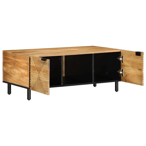 vidaXL Τραπεζάκι σαλονιού καφέ 100x54x40 cm μασίφ ξύλο Mango