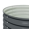 vidaXL Ζαρντινιέρα Υπερυψωμένη Γκρι 80x80x81 εκ. Γαλβανισμ. Χάλυβας