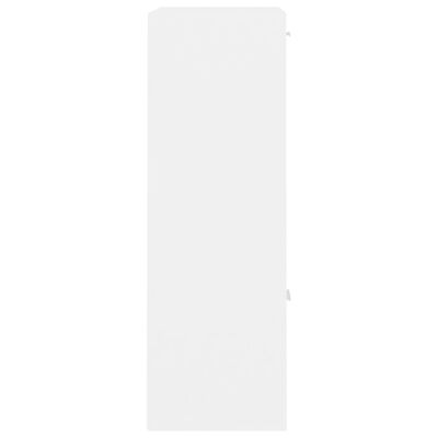 vidaXL Ραφιέρα με Ντουλάπια Λευκή 60 x 29,5 x 90 εκ. από Μοριοσανίδα