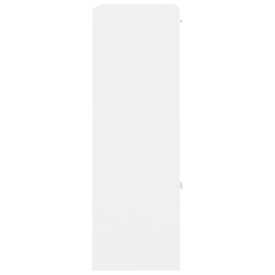 vidaXL Ραφιέρα με Ντουλάπια Λευκή 60 x 29,5 x 90 εκ. από Μοριοσανίδα