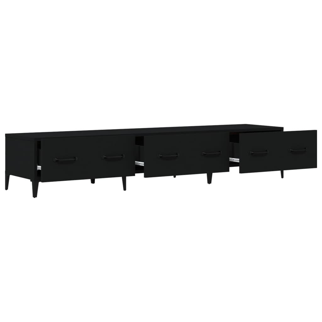 vidaXL Έπιπλο Τηλεόρασης Μαύρο 150x34,5x30 εκ. από Επεξεργασμένο Ξύλο