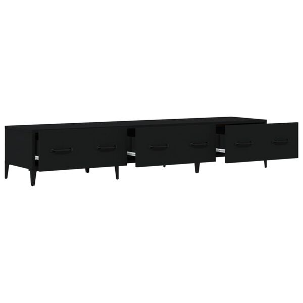 vidaXL Έπιπλο Τηλεόρασης Μαύρο 150x34,5x30 εκ. από Επεξεργασμένο Ξύλο