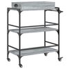 vidaXL Τρόλεϊ Κουζίνας Sonoma Γκρι 81,5x41x92,5 εκ. Επεξεργασμένο Ξύλο