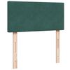vidaXL Κρεβάτι Boxspring με Στρώμα Σκούρο Πράσινο 90x190 εκ. Βελούδινο