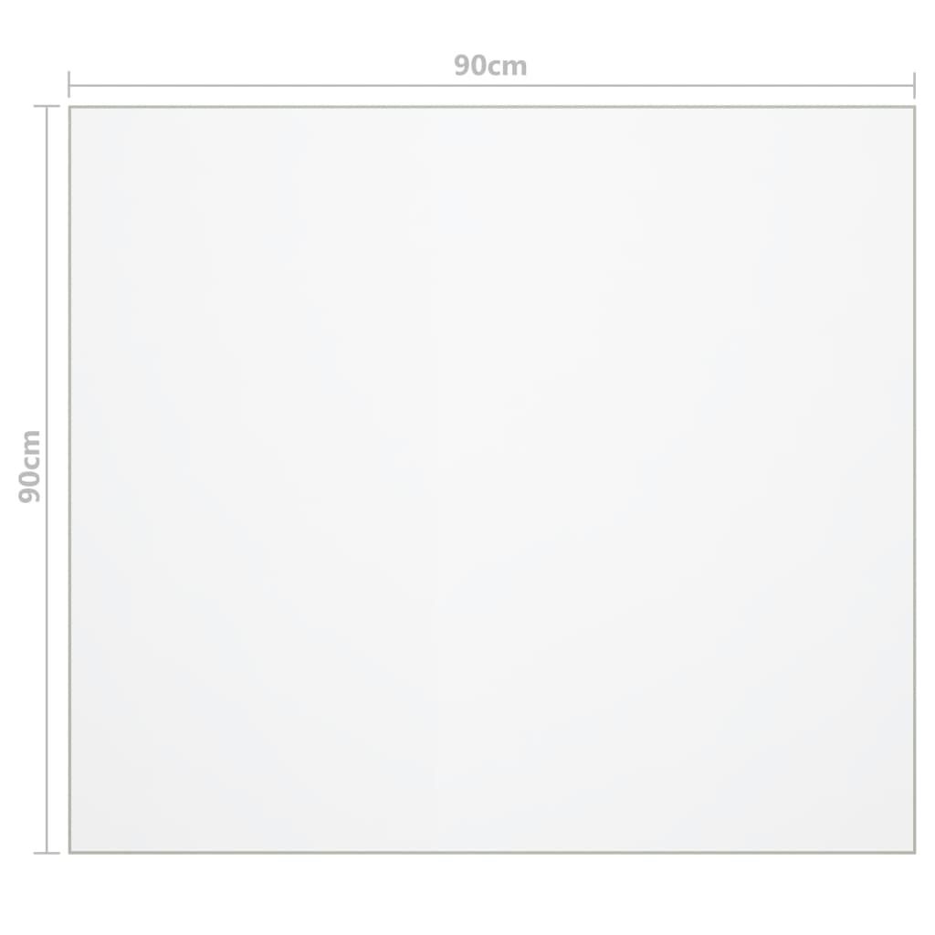 vidaXL Προστατευτικό Τραπεζιού Ματ 90 x 90 εκ. / 1,6 χιλ. από PVC