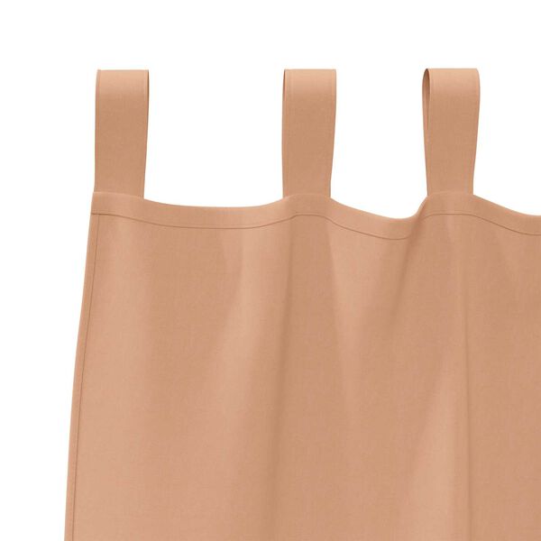 vidaXL Κουρτίνες 2 pcs Ανοιχτό καφέ 245 x 140 εκ. Πολυεστέρας