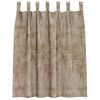 vidaXL Κουρτίνα με κουρτίνες 2 pcs Μπρονζέ 140 x 140 cm Βελούδο