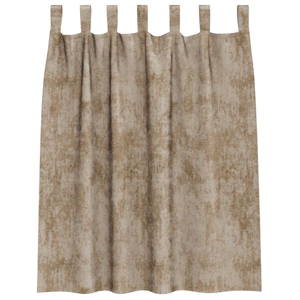vidaXL Κουρτίνα με κουρτίνες 2 pcs Μπρονζέ 140 x 140 cm Βελούδο
