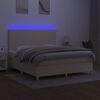 vidaXL &Kappa;&rho;&epsilon;&beta;ά&tau;&iota; Boxspring &mu;&epsilon; &Sigma;&tau;&rho;ώ&mu;&alpha; & LED &Kappa;&rho;&epsilon;&mu; 180x200 &epsilon;&kappa;. &Upsilon;&phi;&alpha;&sigma;&mu;ά&tau;&iota;&nu;&omicron;
