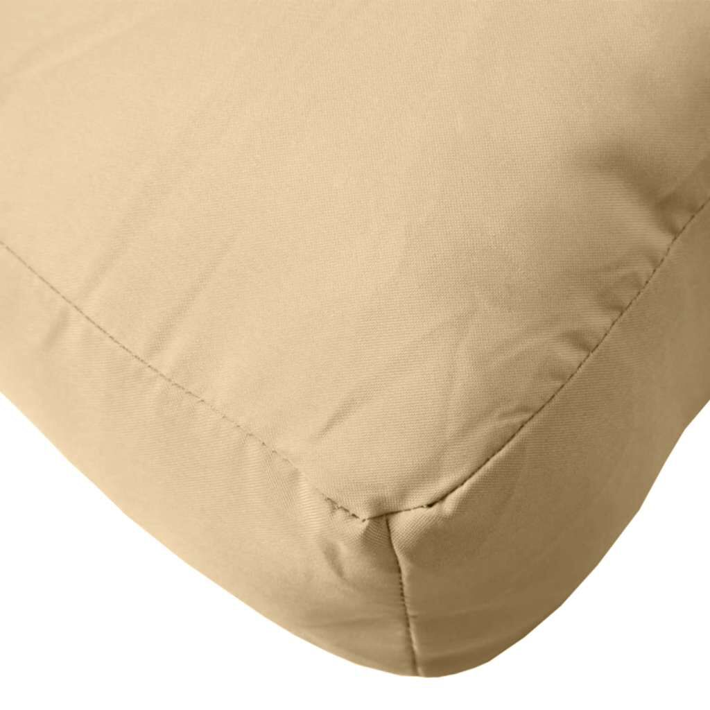vidaXL Μαξιλάρι Παλέτας Μπεζ 60x60x9,5 εκ. Ύφασμα
