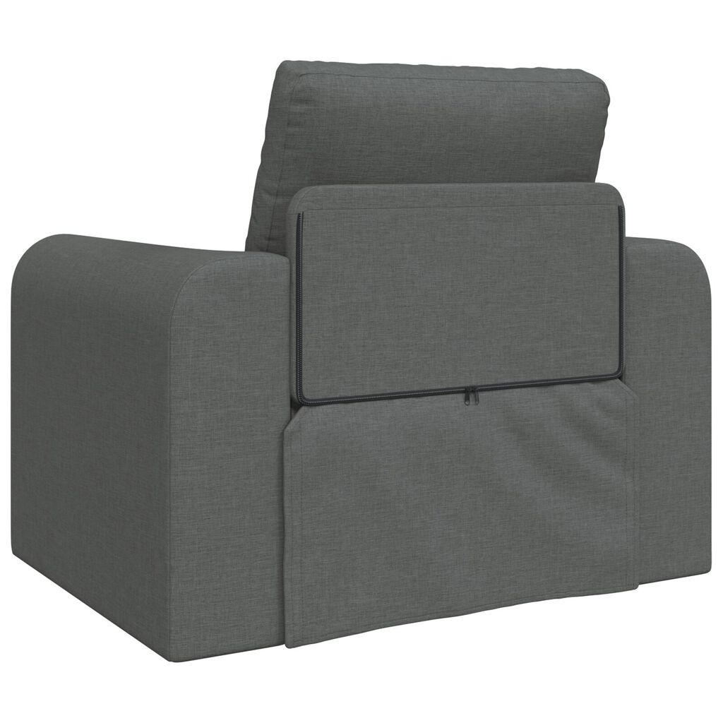 vidaXL Καναπές Κρεβάτι 2 σε 1 Σκούρος Γκρι 98x71x83 εκ. Ύφασμα