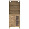 vidaXL Highboard Artisan Oak 69,5 x 34 x 180 &epsilon;&kappa;. &Epsilon;&pi;&epsilon;&xi;&epsilon;&rho;&gamma;&alpha;&sigma;&mu;έ&nu;&omicron; &xi;ύ&lambda;&omicron;