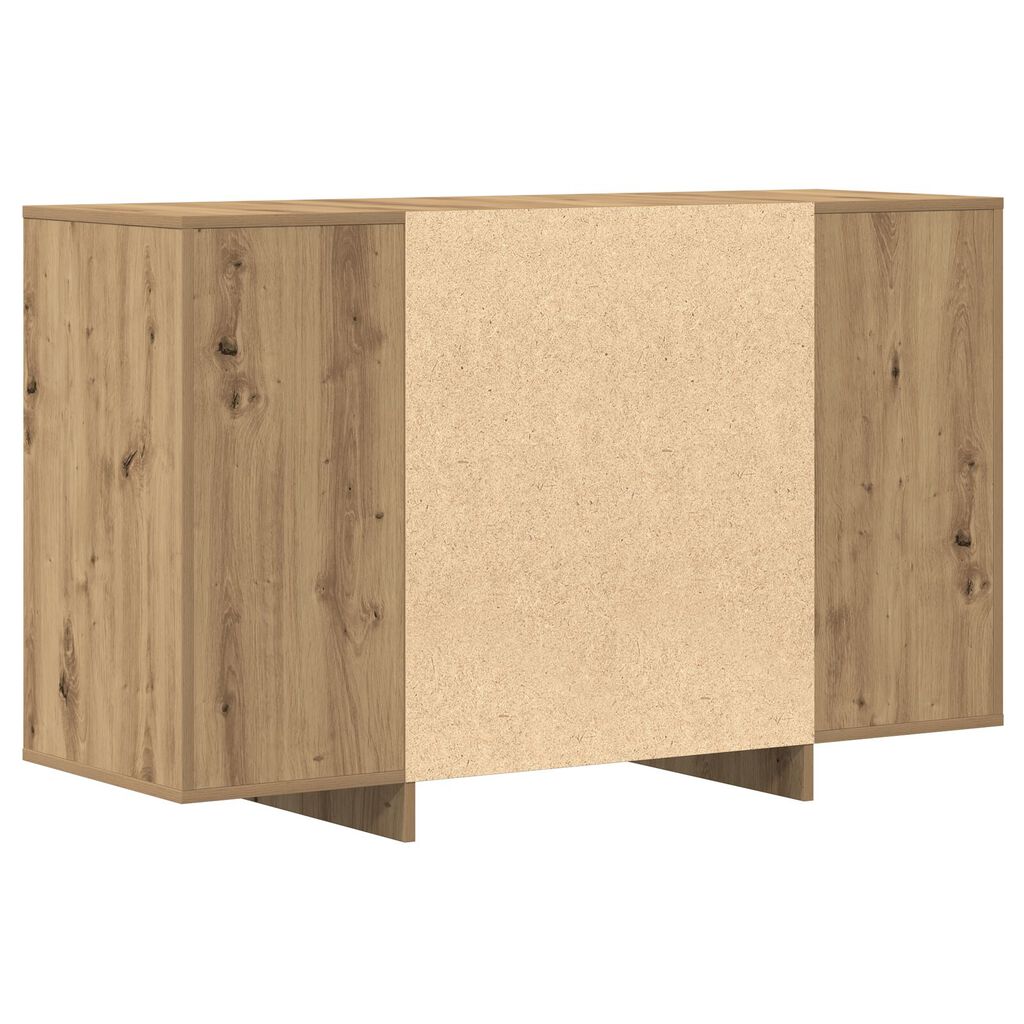 vidaXL Πλευρικός Ράφτης Artisan Δρυς 120x41x75 εκ. Επεξεργασμένο Ξύλο