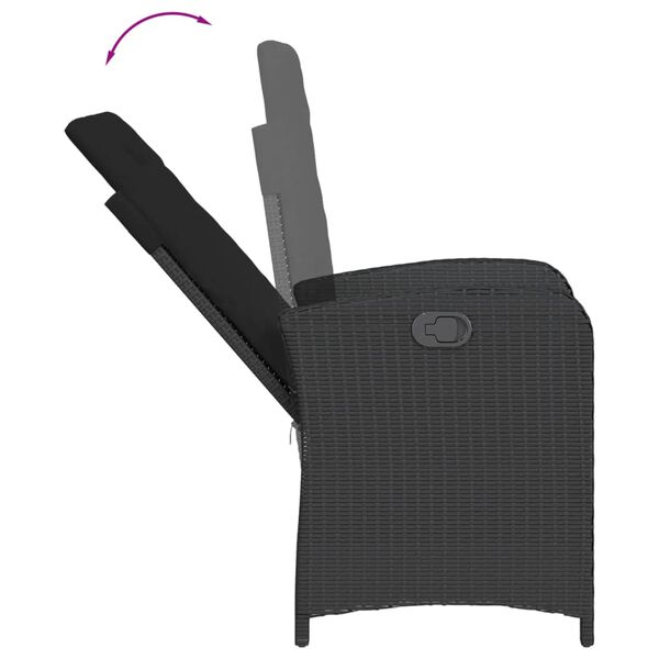 vidaXL &Sigma;&epsilon;&tau; &Tau;&rho;&alpha;&pi;&epsilon;&zeta;&alpha;&rho;ί&alpha;&sigmaf; &Kappa;ή&pi;&omicron;&upsilon; 7 &Tau;&epsilon;&mu;. &Mu;&alpha;ύ&rho;&omicron; &Sigma;&upsilon;&nu;&theta;&epsilon;&tau;&iota;&kappa;ό &Rho;&alpha;&tau;ά&nu; &mu;&epsilon; &Mu;&alpha;&xi;&iota;&lambda;ά&rho;&iota;&alpha;