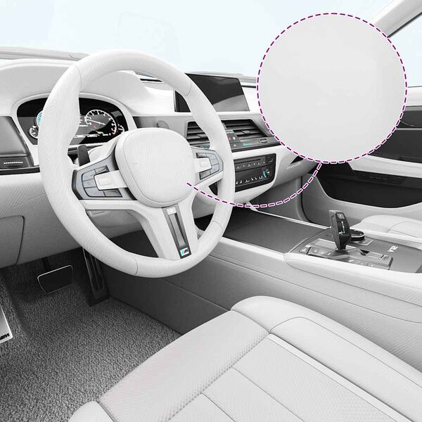 vidaXL Μεμβράνη Αυτοκινήτου 4D Λευκή 100 x 150 εκ.