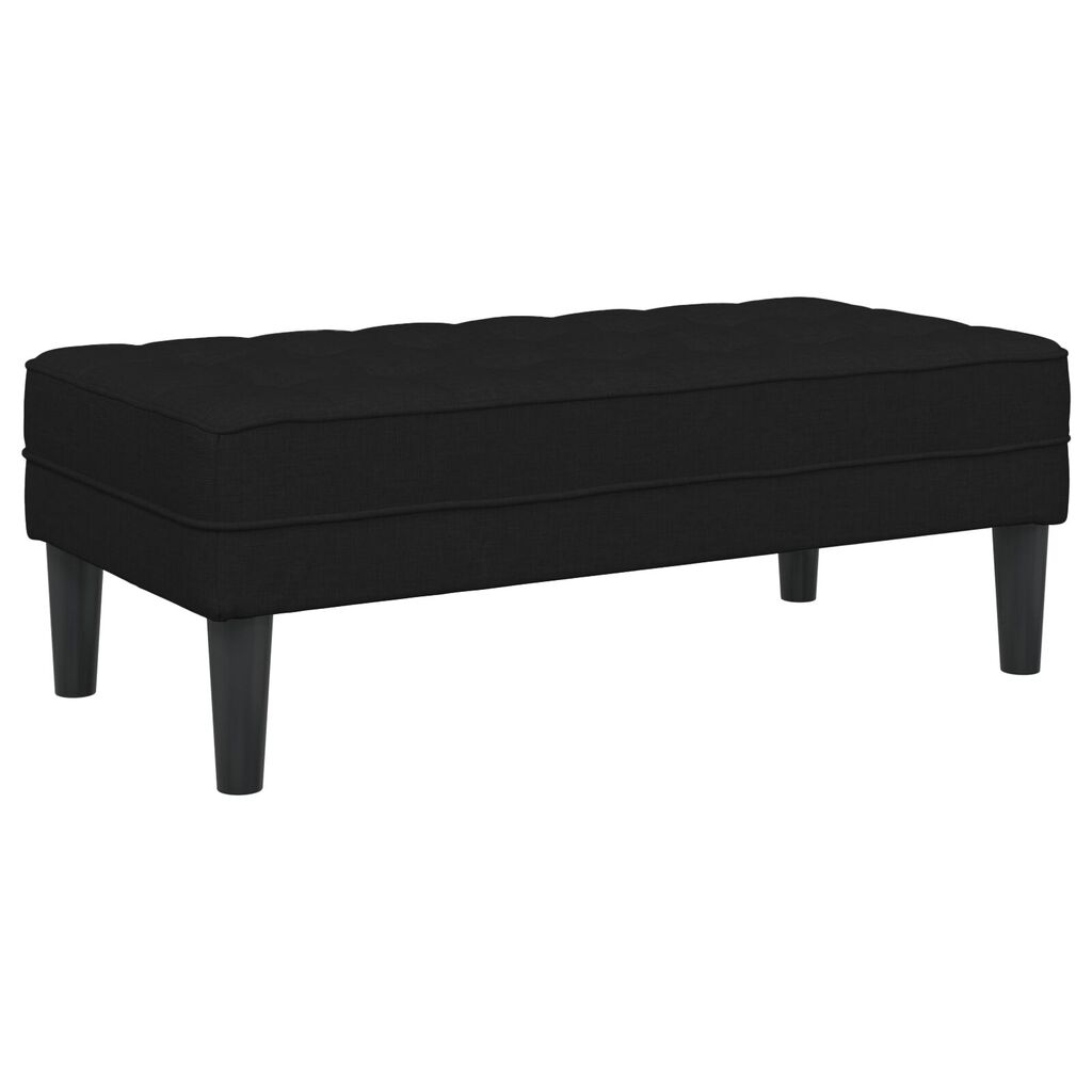 vidaXL Παγκάκι Μαύρο 113x57x39 εκ Υφάσματος
