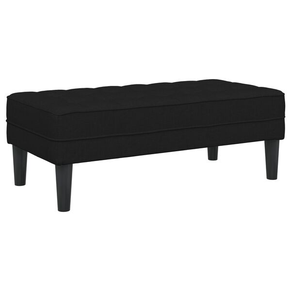 vidaXL Παγκάκι Μαύρο 113x57x39 εκ Υφάσματος