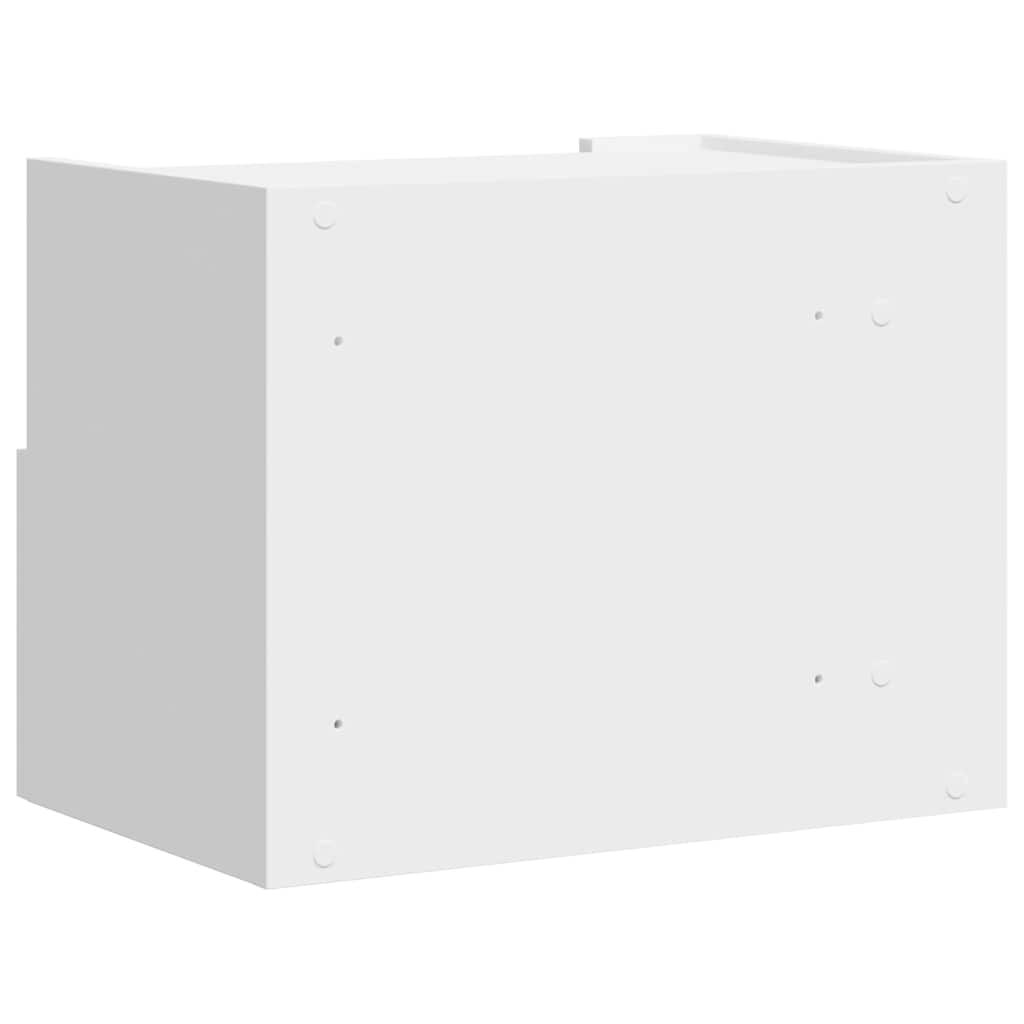 vidaXL Κομοδίνα Επιτοίχια 2 τεμ. Λευκά 45x30x35 εκ.