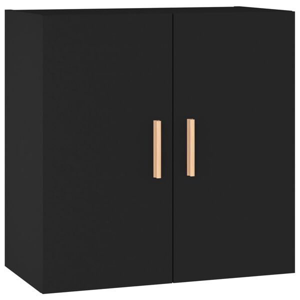 vidaXL Ντουλάπι Τοίχου Μαύρο 60 x 30 x 60 εκ. από Επεξεργασμένο Ξύλο
