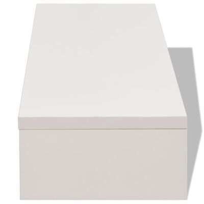 vidaXL Βάση Οθόνης Λευκή 60 x 23,5 x 12 εκ. από Μοριοσανίδα