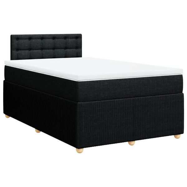 vidaXL &Kappa;&rho;&epsilon;&beta;ά&tau;&iota; Boxspring &mu;&epsilon; &Sigma;&tau;&rho;ώ&mu;&alpha; &Mu;&alpha;ύ&rho;&omicron; 120x190 &epsilon;&kappa;. &Upsilon;&phi;&alpha;&sigma;&mu;ά&tau;&iota;&nu;&omicron;
