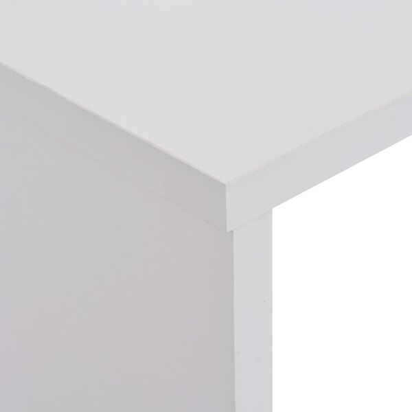 vidaXL Τραπέζι Μπαρ με 2 Επιφάνειες Λευκό 130 x 40 x 120 εκ.