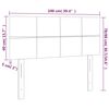 vidaXL Κεφαλάρι Κρεβατιού Κρεμ 100x5x78/88 εκ. Υφασμάτινο