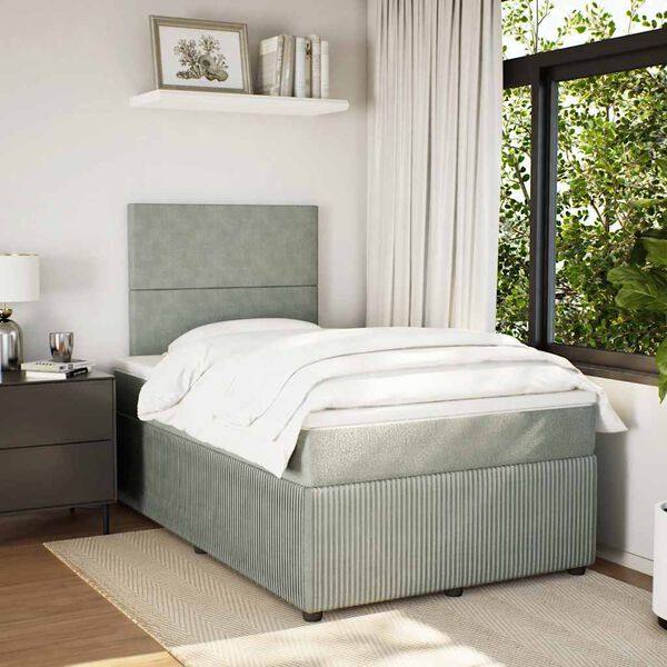 vidaXL &Kappa;&rho;&epsilon;&beta;ά&tau;&iota; Boxspring &mu;&epsilon; &Sigma;&tau;&rho;ώ&mu;&alpha; &Alpha;&nu;&omicron;&iota;&chi;&tau;ό &Gamma;&kappa;&rho;&iota; 120x200 &epsilon;&kappa;. &Beta;&epsilon;&lambda;&omicron;ύ&delta;&iota;&nu;&omicron;