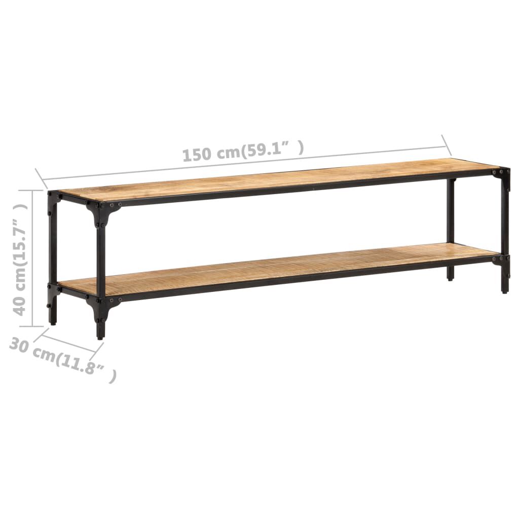 vidaXL Έπιπλο Τηλεόρασης 150 x 30 x 40 εκ. από Μασίφ Ξύλο Μάνγκο