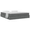vidaXL Κρεβάτι με αποθηκευτικό χώρο και στρώμα με στρώμα Σκούρο Γκρι