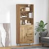 vidaXL Highboard &mu;&epsilon; &sigma;&upsilon;&rho;&tau;ά&rho;&iota; 2 pcs Artisan Oak &Epsilon;&pi;&epsilon;&xi;&epsilon;&rho;&gamma;&alpha;&sigma;&mu;έ&nu;&omicron; &xi;ύ&lambda;&omicron;