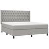 vidaXL &Kappa;&rho;&epsilon;&beta;ά&tau;&iota; Boxspring &mu;&epsilon; &Sigma;&tau;&rho;ώ&mu;&alpha; & LED &Alpha;&nu;.&Gamma;&kappa;&rho;&iota; 180x200&epsilon;&kappa;. &Upsilon;&phi;&alpha;&sigma;&mu;ά&tau;&iota;&nu;&omicron;