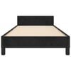 vidaXL Πλαίσιο Κρεβατιού με Κεφαλάρι Μαύρο 90x190 εκ. Βελούδινο